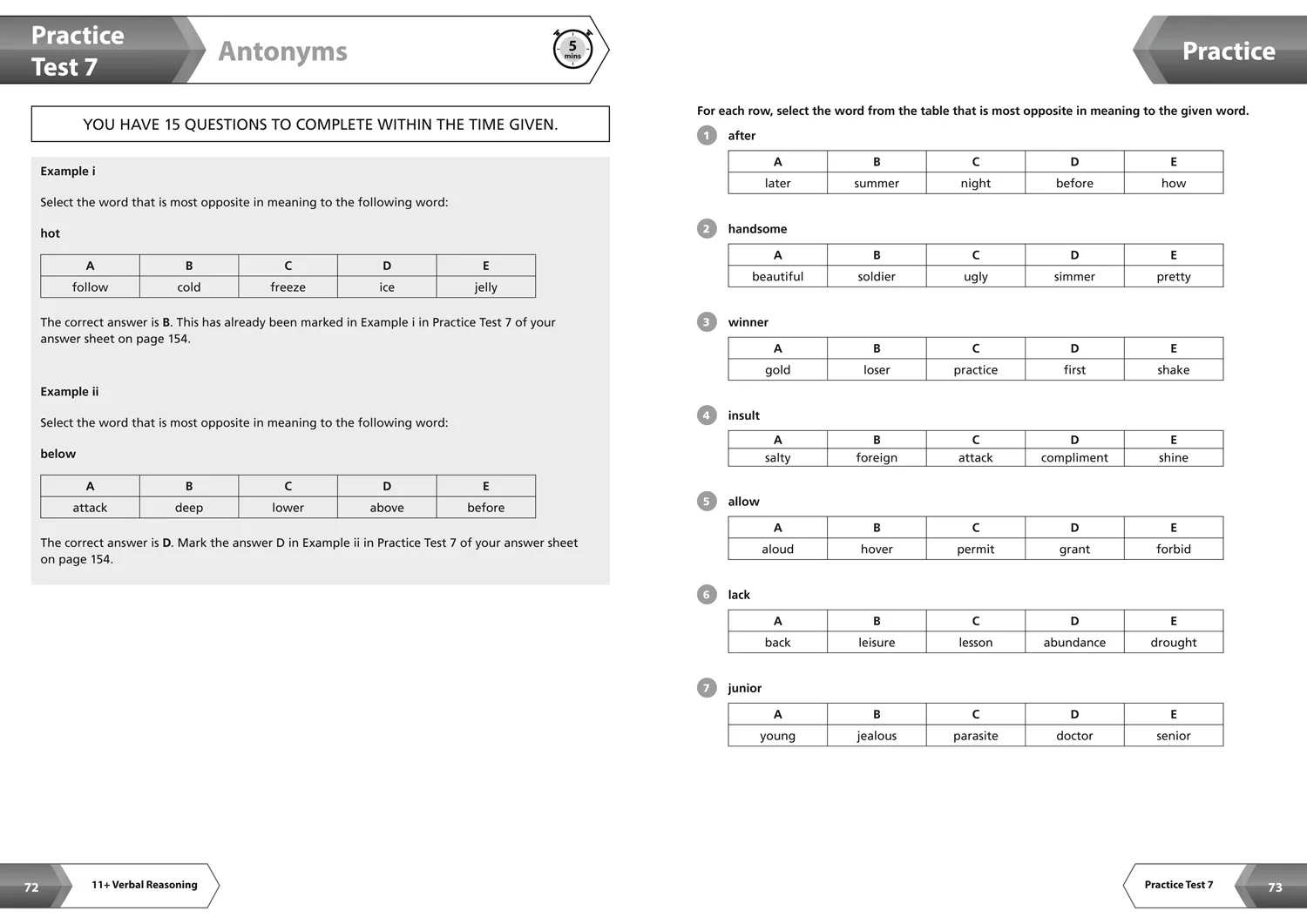 Collins 11+ Practice - 11+ Verbal Reasoning Complete Revision, Practice & Assessment for CEM: For the 2026 CEM Tests - Image 4