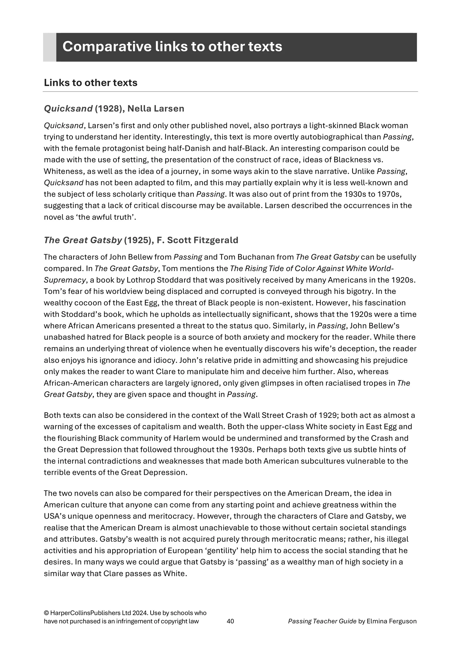 Collins A Level Set Text Teacher Guides - Passing Teacher Guide: (Download First edition) - Image 16