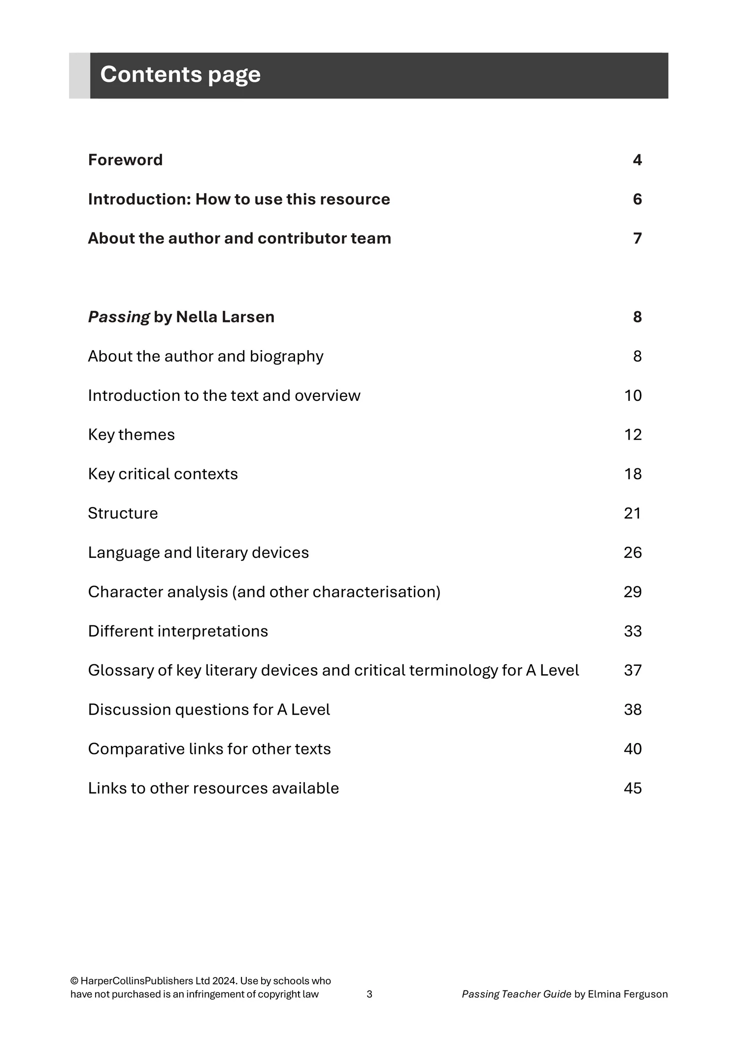 Collins A Level Set Text Teacher Guides - Passing Teacher Guide: (Download First edition) - Image 3