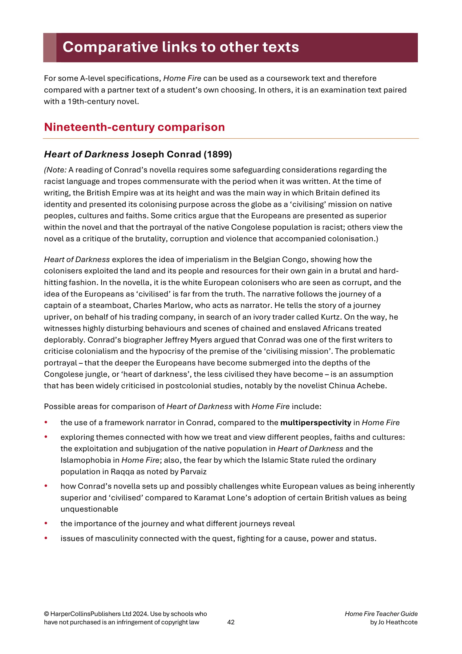 Collins A Level Set Text Teacher Guides - Home Fire Teacher Guide: (Download First edition) - Image 13